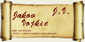 Jakov Vojkić vizit kartica